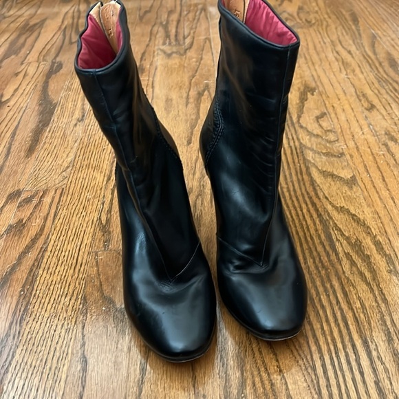Premiata ankle Leather heels black boots Made in Italy size 6 - Picture 3 of 10